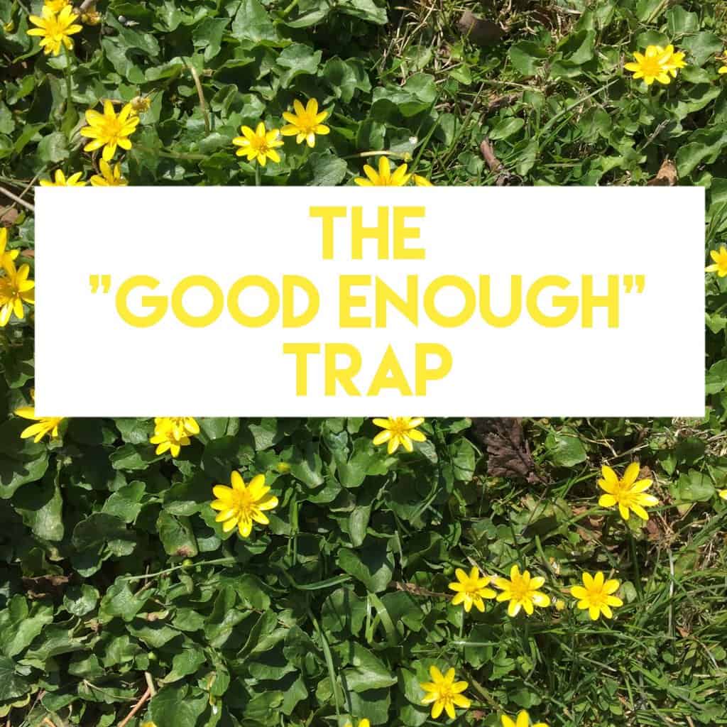 The “Good Enough” Trap